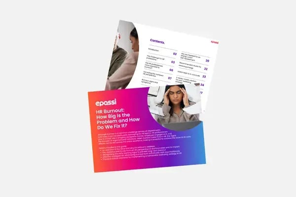 Preview image of the first and second page of HR burnout whitepaper