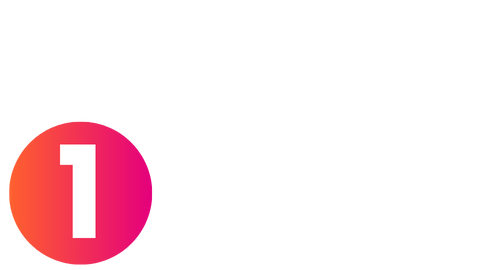 Number one icon with Epassi gradient background to represent step one in the process.