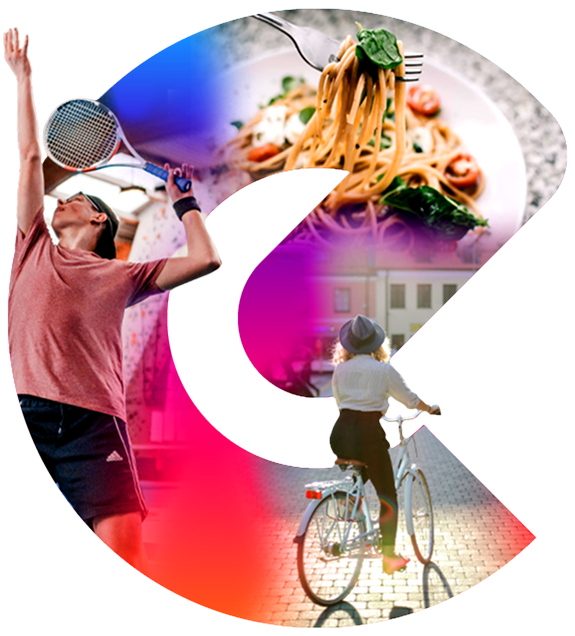Epassi logo that has people being active and eating healthy as a result of Epassi UK's wellbeing benefit schemes where they get discounts on gyms, healthcare and lifestyle brands.