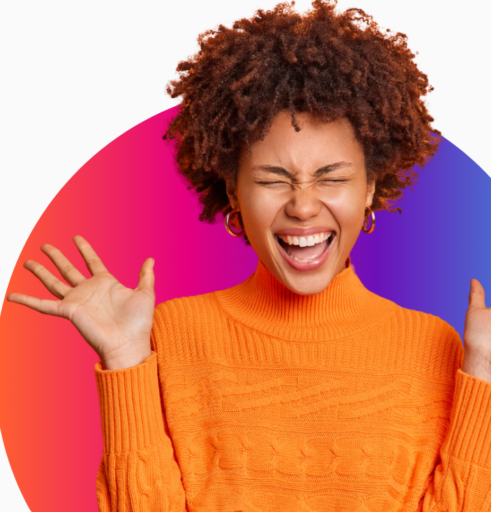 Employee looking happy with their new 2026 benefits package