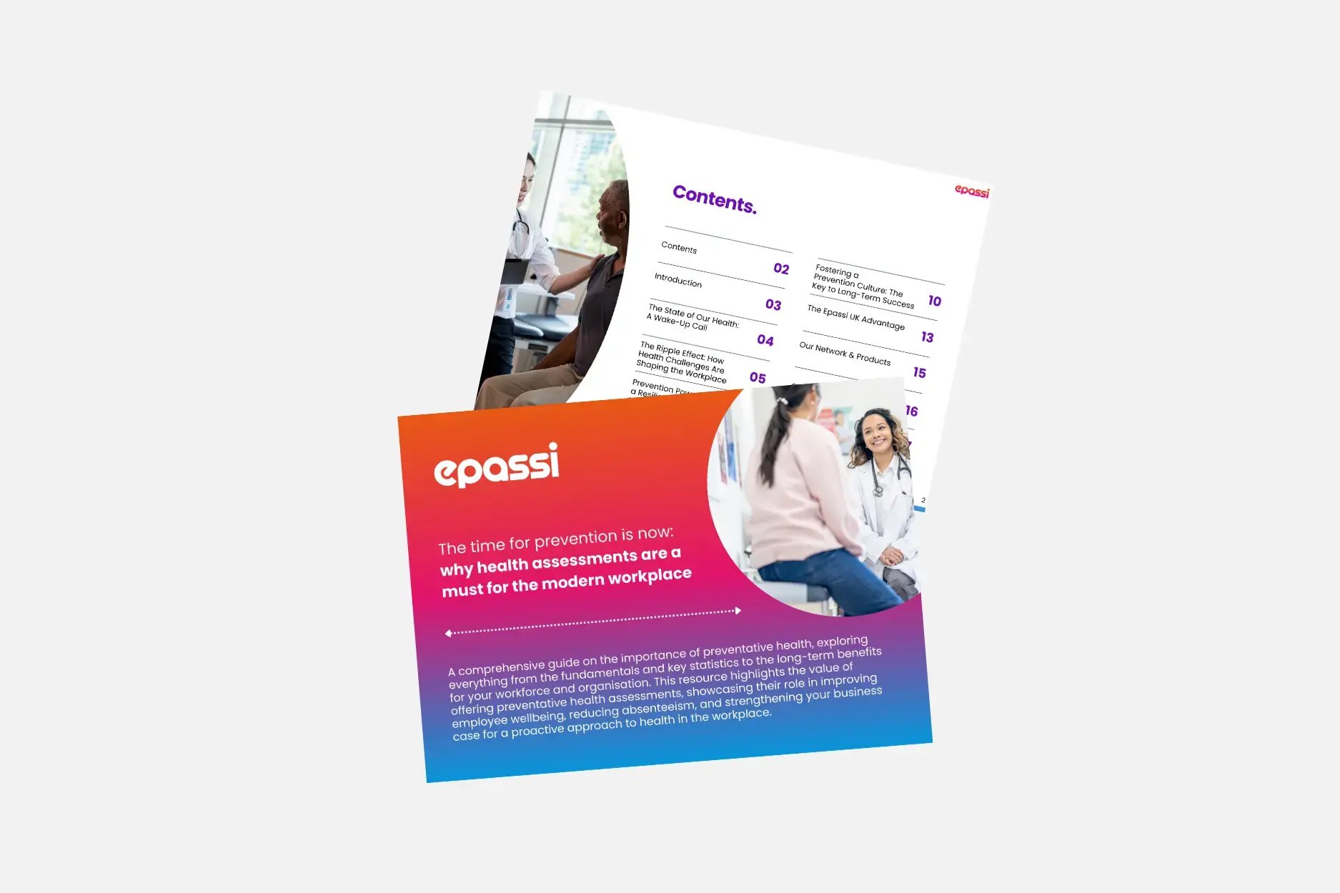 Preview image of the first and second page of why health assessments are a must for the modern workplace