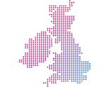 Map icon to represent Epassi UK's coverage across UK and Ireland.