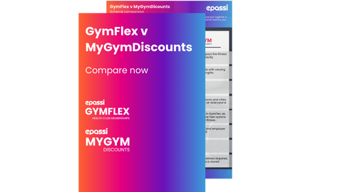 Front cover and preview of comparison table for GymFlex vs MyGymDiscounts