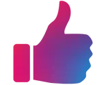 Thumbs up icon to represent how employee wellbeing benefits can have a positive impact on company culture.